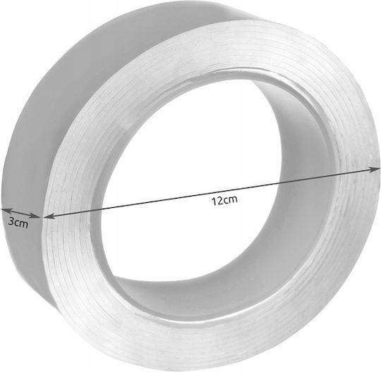 Doppelseitiges Klebeband Zola Transparent Wiederverwendbar Elastisch 300 Cm