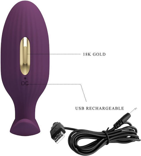 Pretty Love Jefferson App Controlled Anal Plug Purple