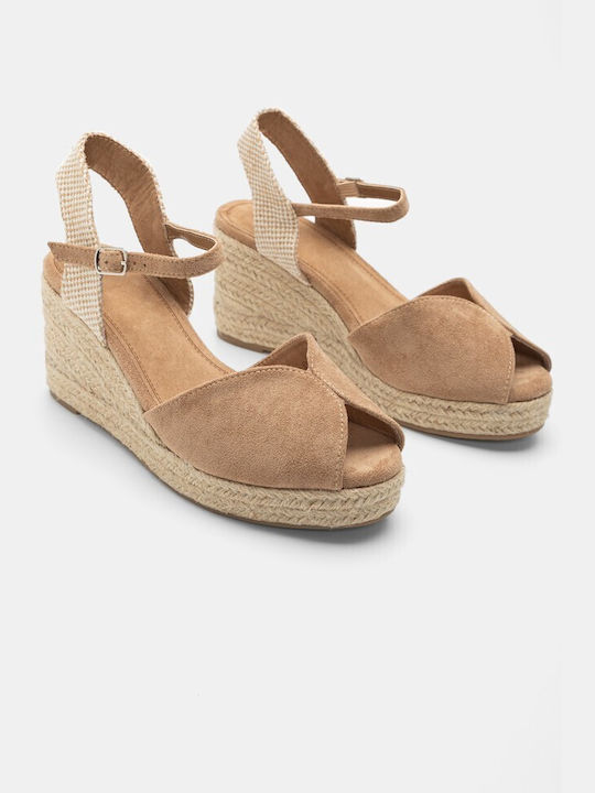 Kalliope Women's Platform Espadrilles Beige