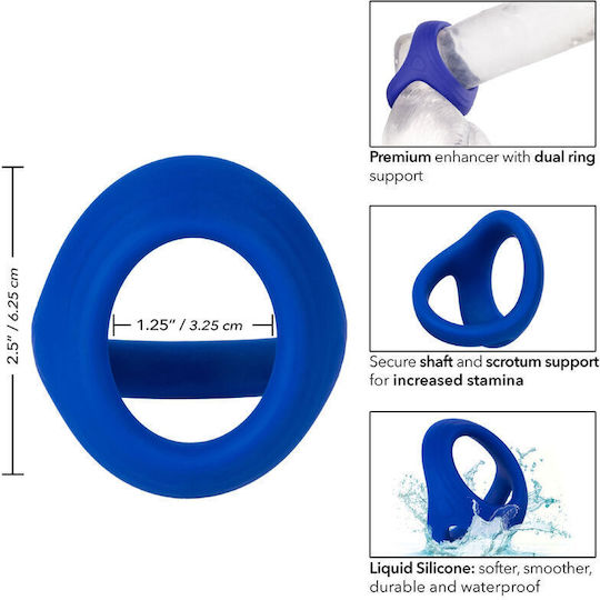 Admiral Cock Ball Doppelring Blau