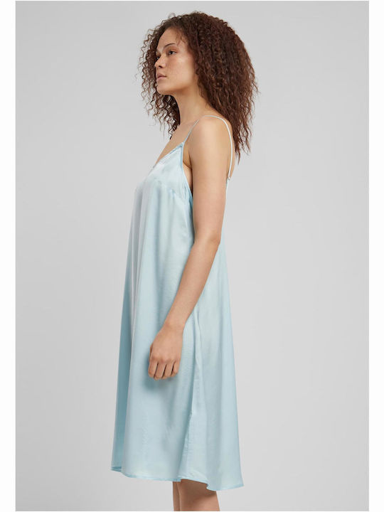 Urban Classics Abendkleid Slip Dress Oceanblue