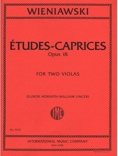 Idiotiki Ekdosi Wieniawski - Etudes Caprices Οp18) за Виола