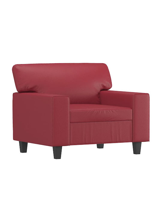 Armchair from Leatherette Bordeaux 94x77x80cm