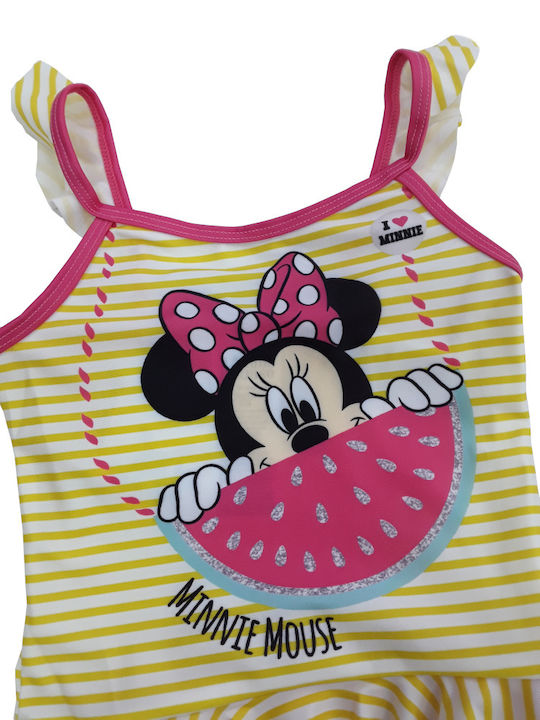 Disney Minnie Παιδικό Μαγιό Ολόσωμο Yellow Pink Disney Minnie Παιδικό Μαγιό Ολόσωμο Yellow Pink