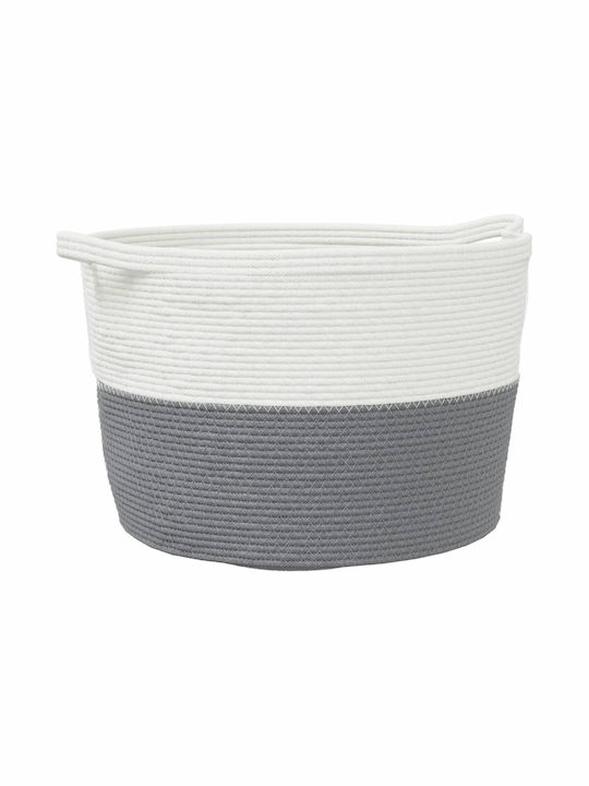 vidaXL Laundry Basket Fabric Folding 60x60x36cm Gray