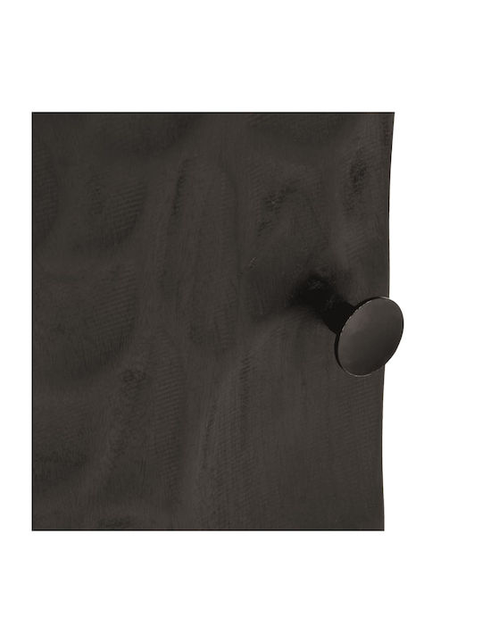 Wooden Bedside Table with Metal Legs Mango 40x30x50cm