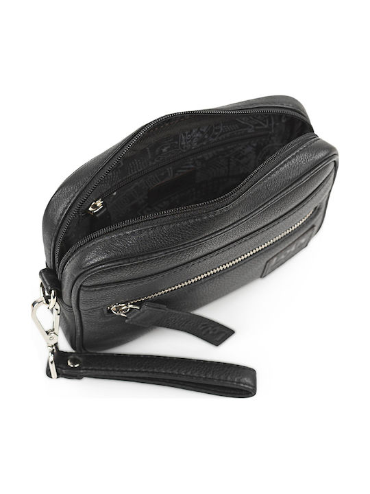 Leather Men's Bag Handbag Black