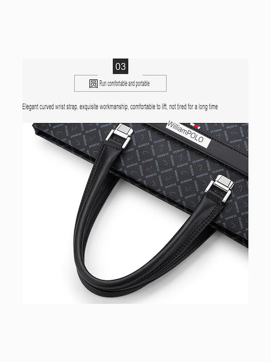 Leder Herrentasche Geldbörse Schwarz