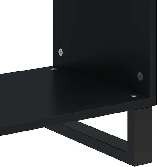 Rectangular Side Table from Solid Wood Multicolour L40xW31xH46cm.