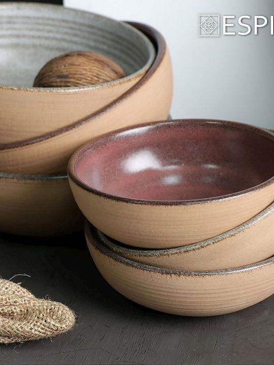 Espiel Calabria Ceramic Salad Bowl Gray 12.5x12.5x4.5cm