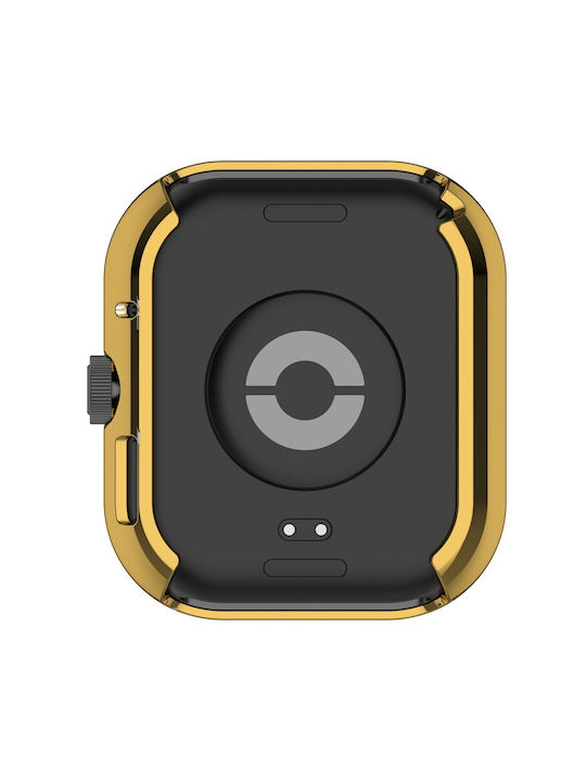 Silikonhülle in Gold Farbe für das Xiaomi Redmi Watch 3 Lite / Watch 3 Active