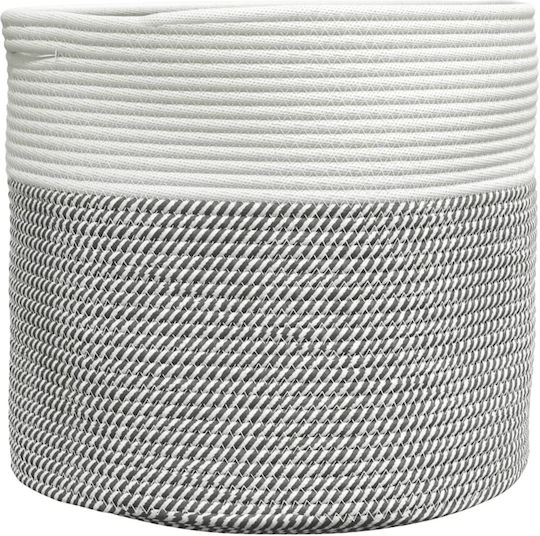 vidaXL Καλάθι Αποθήκευσης Υφασμάτινο Γκρι 40x40x35cm vidaXL Καλάθι Αποθήκευσης Υφασμάτινο Γκρι 40x40x35cm