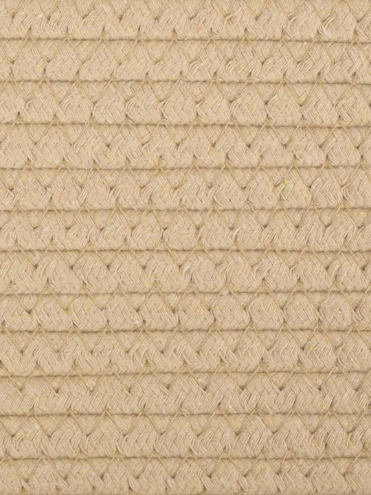 vidaXL Storage Basket Fabric Beige 40x40x35cm 1pcs