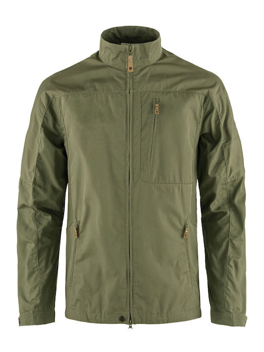 Fjallraven Herren Jacke Lässig Winddicht Khaki