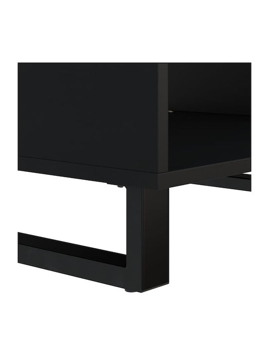 Rectangular Side Table from Solid Wood Multicolour M60xW50xH40cm