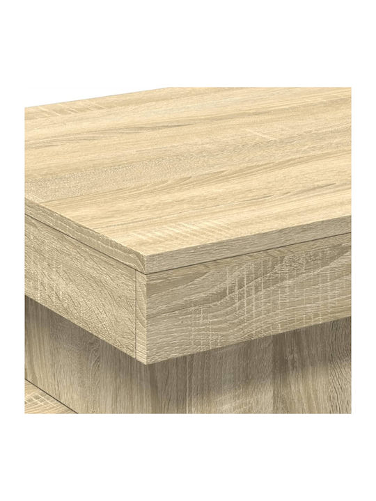 Square Side Table Wooden Sonoma Oak M50xL50xH40cm