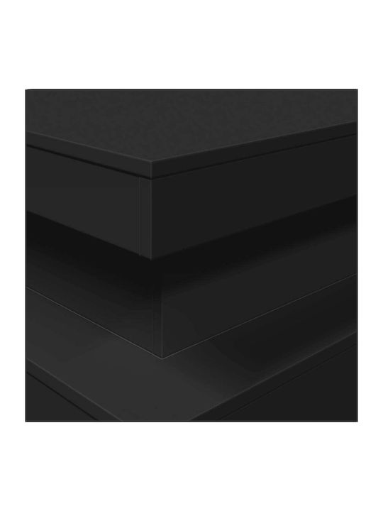 Masa De Cafea Centrală Rectangulară Din Lemn Neagră L90xL50xÎ40cm