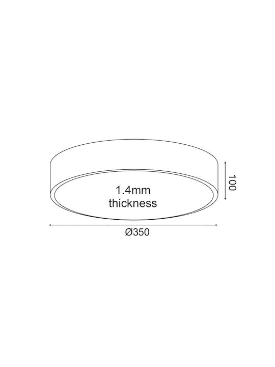 Aca LED Panel 32W with Warm White Light 3000K