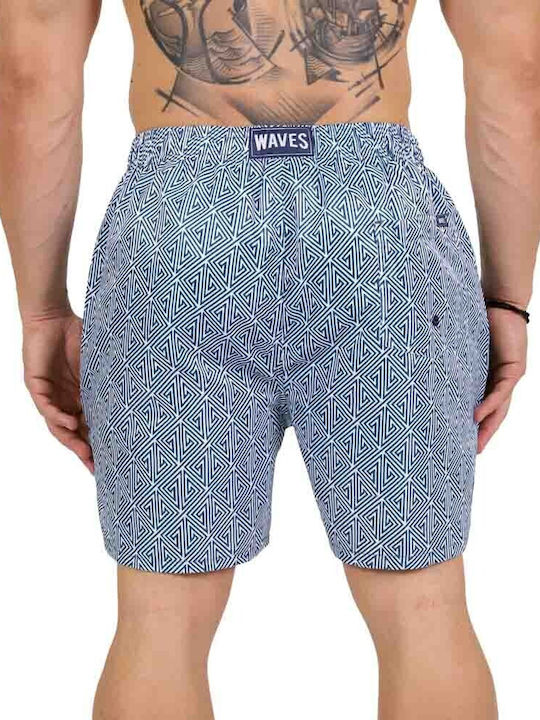 Waves Herren Badebekleidung Shorts Blue