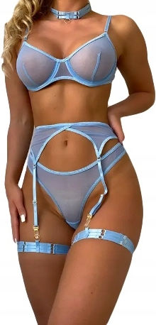 Schöne Frauen Dessous BHs Choker Oberschenkel Riemen Geburt String L