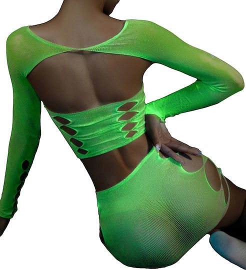 Bodystocking осветление тъмнина Mesh бельо съставен привличане на дами