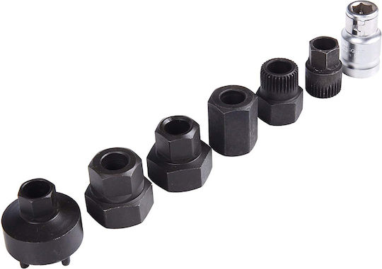 SKS Tools Car Alternator Pulley Tool Set 18 Pieces for VW / Bmw