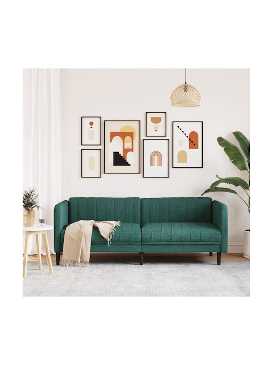 Τριθέσιος Καναπές Σκούρο Πράσινο 193x76.5x74.5εκ.