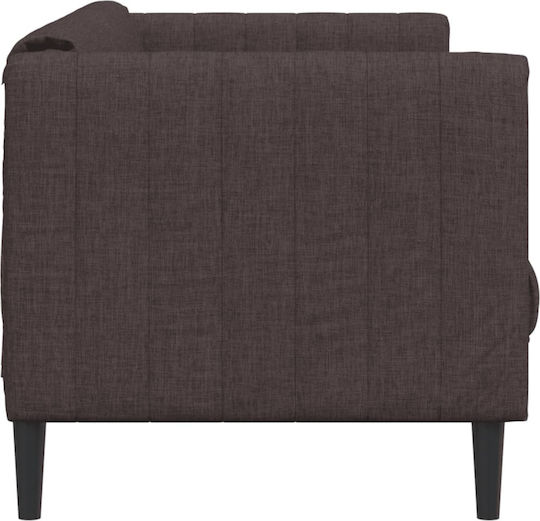 Τριθέσιος Καναπές Σκούρο Καφέ 193x76.5x74.5εκ. 372616