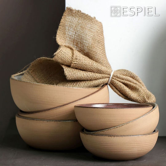Espiel Calabria Boluri De Servire Rotund Ceramice Bej Cu Diametru 16 Cm Rep111k6