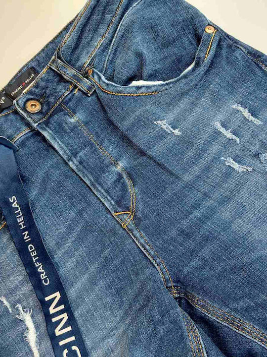 Men's Jeans Pants with Relaxed Fit Blue
