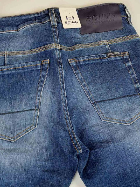 Men's Jeans Pants with Relaxed Fit Blue