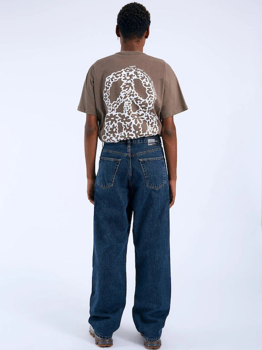 Omar Men's Jeans Pants with Loose Baggy Fit Dark Retro