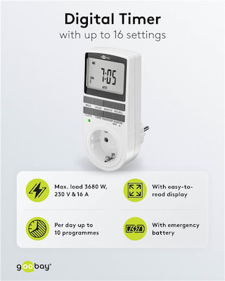 Goobay Digital Weekly Timer Socket