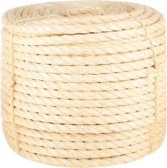 vidaXL Σχοινί Στριφτό 14mm 25m Σιζάλ 3kg