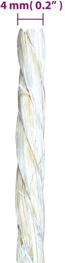 vidaXL Σχοινί Verdreht 4mm 50m Sisal 0.5kg