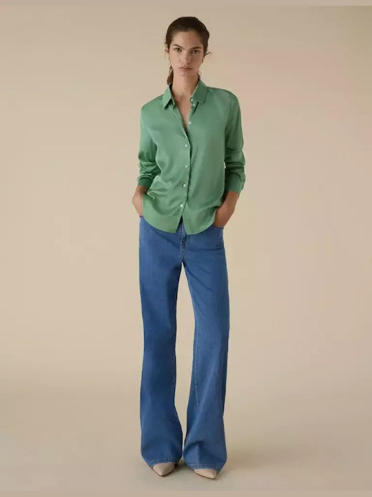 Emme Marella Women's Long Sleeve Shirt Green