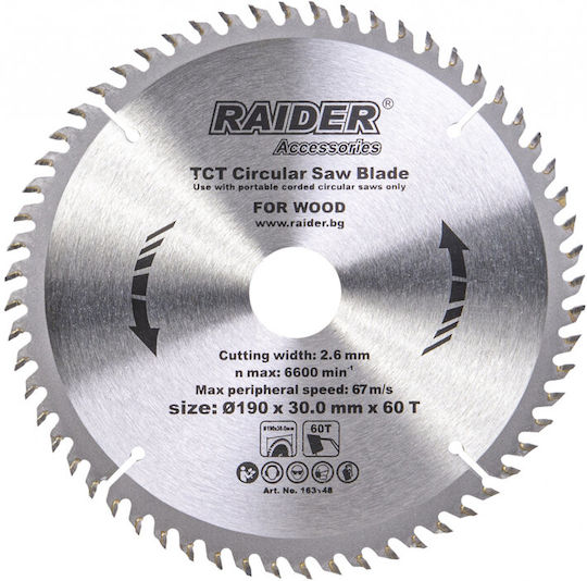 Raider Disc de tăiere Lemn