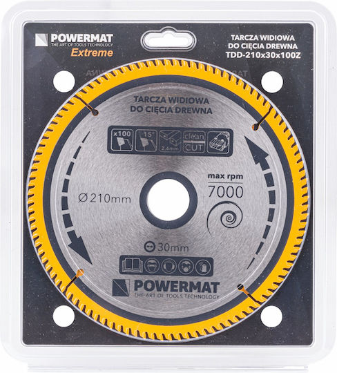 Powermat Диск за рязане с 100 Зъба 210мм