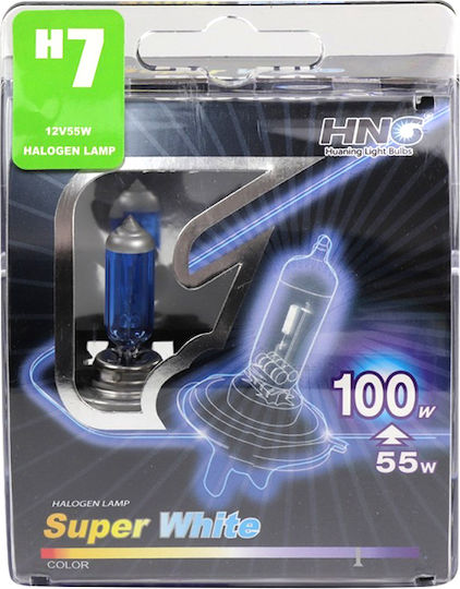 Lamps Car H7 Halogen 5500K Cold White 12V 55W 2pcs