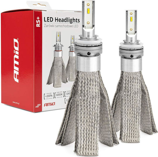 AMiO Lamps Car & Motorcycle RS+ Slim Series H11 / H8 / H9 Canbus LED 6000K Cold White 12-36V 50W 2pcs