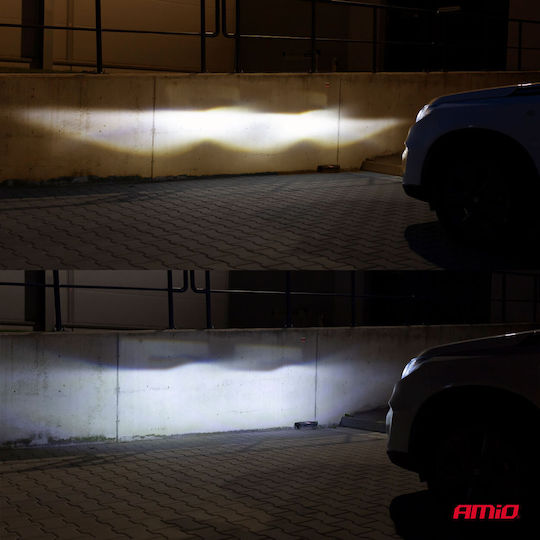 AMiO Lamps Car & Motorcycle RS+ Slim Series H11 / H8 / H9 Canbus LED 6000K Cold White 12-36V 50W 2pcs