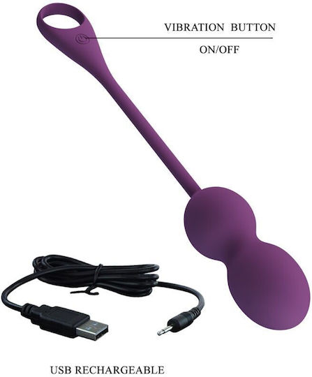 Pretty Love Elvira Kegel Balls App Remote Control Purple