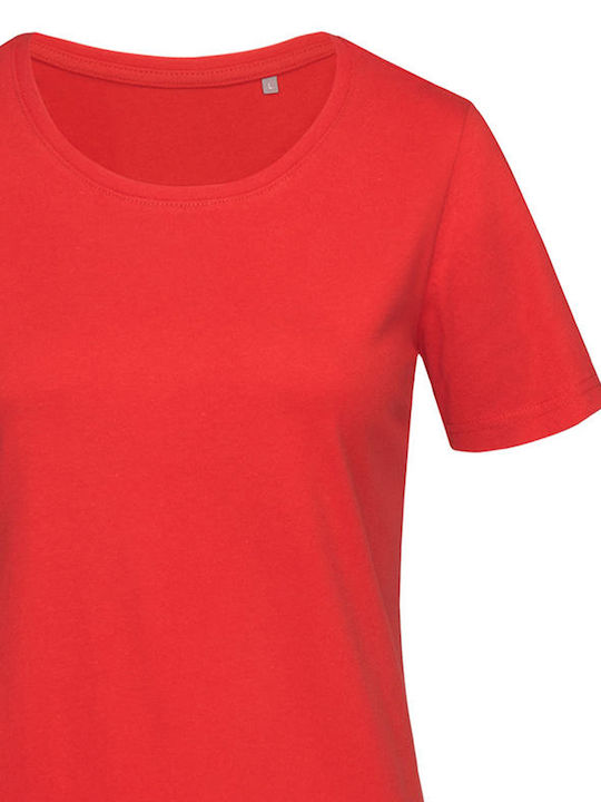 Stedman Scarlet Femeiesc Tricou Promotional Mânecă Scurtă Scarlet Red