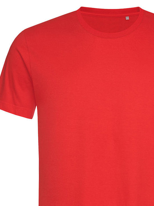 Stedman St7000 Scarlet Ανδρικό Διαφημιστικό T-shirt Κοντομάνικο Scarlet Red