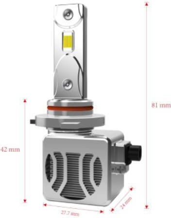Mover Samsung Lamps Car YAO lights HB4-9006 Canbus LED 6000K Cold White 12-24V 60W 2pcs