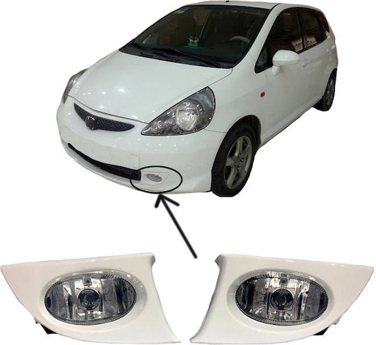 Auto Gs Honda Jazz 2005-06 Στρογγυλοί Προβολείς Ομίχλης Αυτοκινήτου Universal 2τμχ