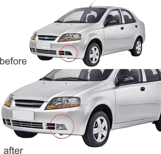 Auto Gs Квадрат Фарове за мъгла за кола Chevrolet Авео 2006 2бр