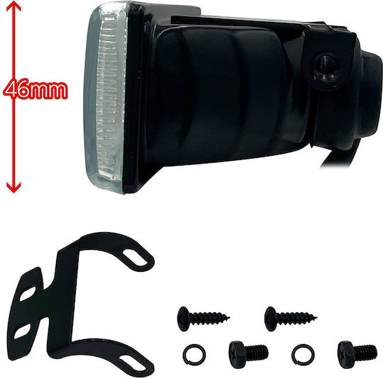 DLAA Rectangle Headlights Car Universal 12V 55W 12.6cm with White Lighting 2pcs