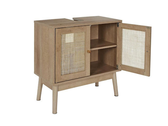 The Home Deco Factory Waschtisch ohne Waschbecken L60xB70xH30cm Rattan & Wood