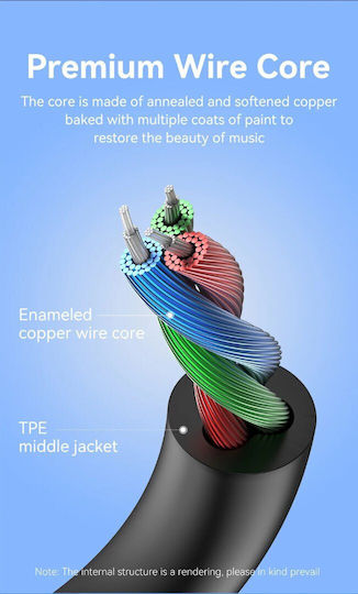 Vention Vention 3.5mm Jack Cable 1m Black